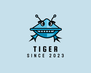 Media Player - Video Game Digital Alien logo design