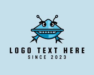 Player - Video Game Digital Alien logo design