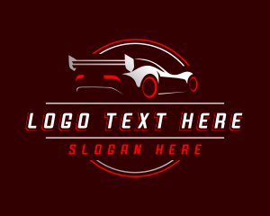 Emblem - Race Car Automotive logo design