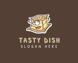 Tofu Food Cartoon logo design