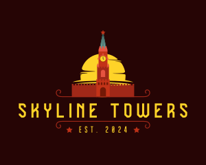 Kremlin Tower Landmark logo design