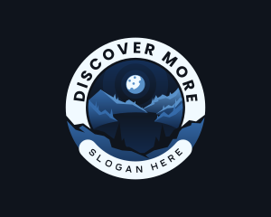 Explore - Moon Mountain Lake Camp logo design
