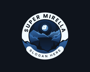 Moon Mountain Lake Camp logo design