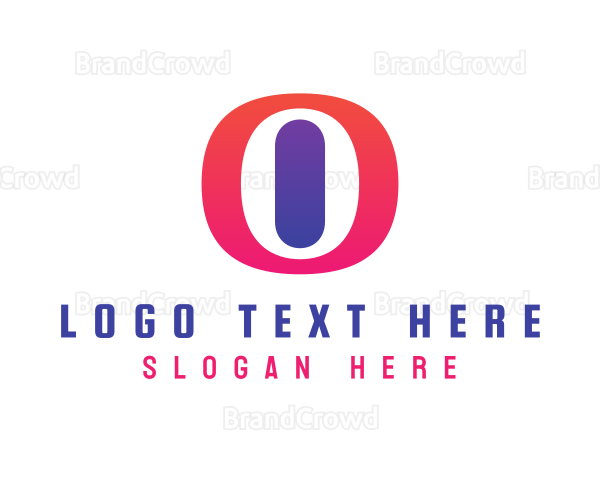 Oval Gradient O Logo