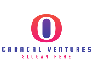 Oval Gradient O logo design