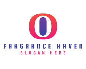 Oval Gradient O logo design