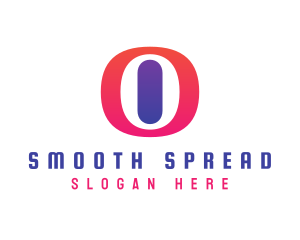 Oval Gradient O logo design