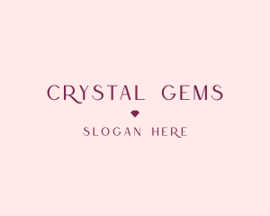 Diamond Feminine Jewelry logo design