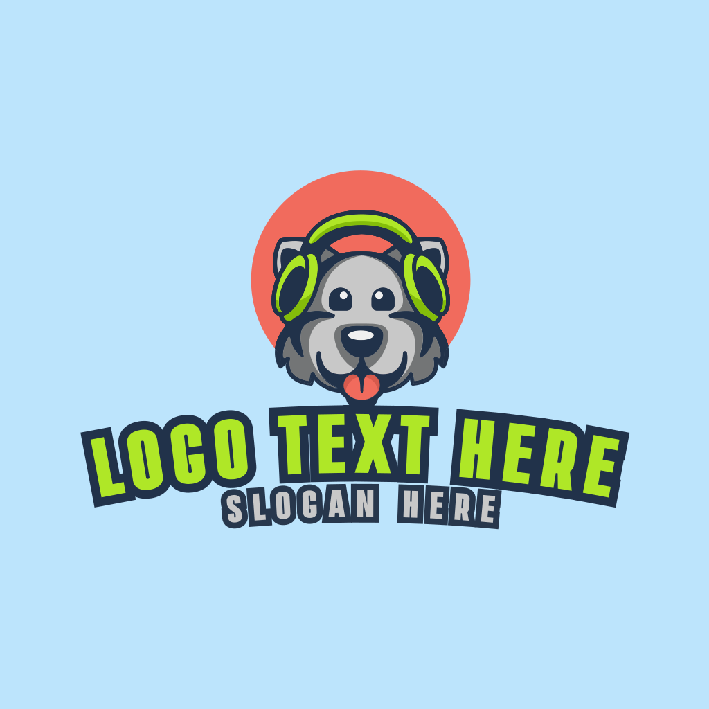 Gaming Headphones Dog Logo | BrandCrowd Logo Maker