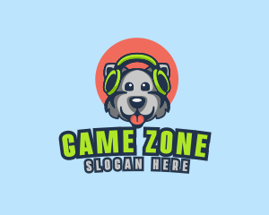 Gaming Headphones Dog logo design