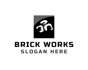 Rock Brick Construction logo design