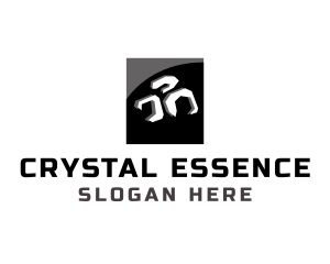 Mineral - Rock Brick Construction logo design