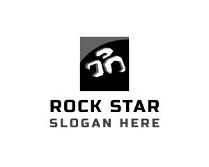 Rock - Rock Brick Construction logo design