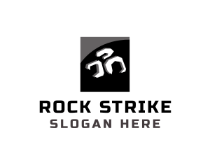 Rock Brick Construction logo design