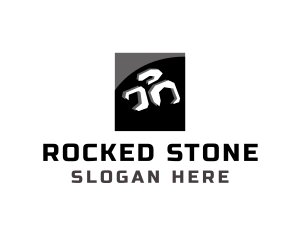 Rock Brick Construction logo design