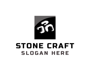 Rock Brick Construction logo design