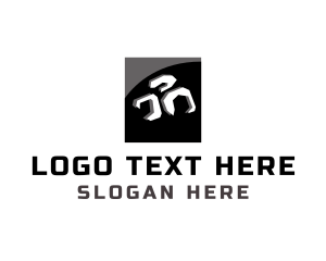 Fossil - Rock Brick Construction logo design