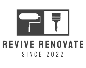 Renovate - Painting Paint Brush logo design