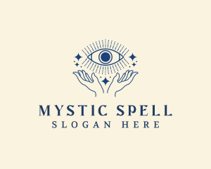 Spell - Mystic Eye Hand logo design