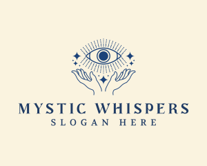 Occult - Mystic Eye Hand logo design