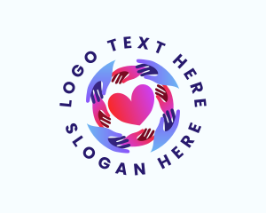 Social Welfare - Social Heart Foundation logo design