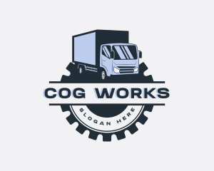 Mechanic Cog Truck logo design