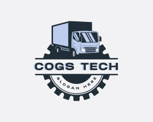 Mechanic Cog Truck logo design