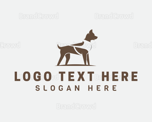 Pet Dog Leash Logo