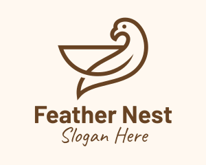 Canary Bird Nest logo design