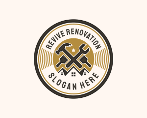 Renovation - Hammer Wrench Renovation logo design
