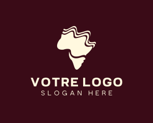 Shape - Abstract Swirly Landmass logo design