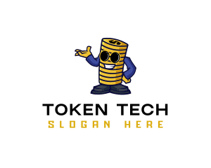 Token - Money Coin Currency logo design