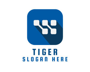 Digital Software Technology App logo design