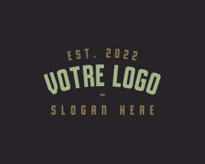 College - University Font Wordmark logo design