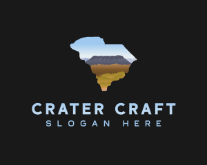 South Carolina Crater Mountain logo design