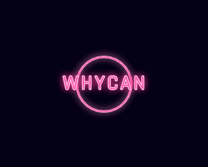 Neon Sign Circle Logo