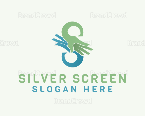 Hand Therapy Letter S Logo