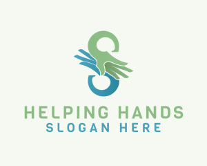 Assistance - Hand Therapy Letter S logo design