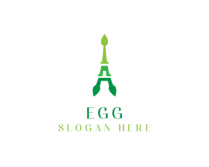 Eiffel - Natural Leaf Tower logo design