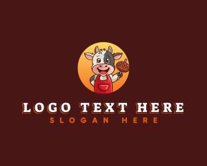 Steak - Cow Beef Steak logo design