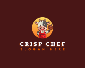 Cow Beef Steak logo design