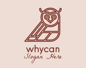 Brown Aviary Owl Logo