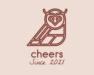 Brown - Brown Aviary Owl logo design