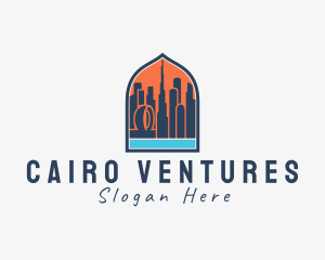 Dubai City Window Scene logo design