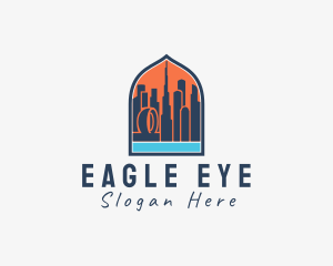 Dubai City Window Scene logo design