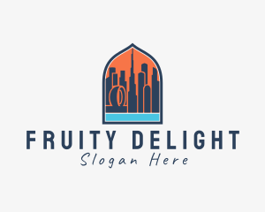 Dubai City Window Scene logo design