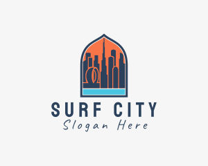 Dubai City Window Scene logo design