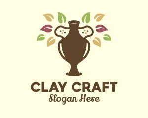 Clay - Clay Flower Vase logo design