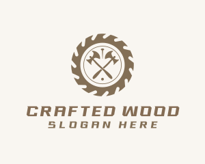 Axe Wood Cutting Lumberjack  logo design