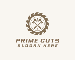 Axe Wood Cutting Lumberjack  logo design